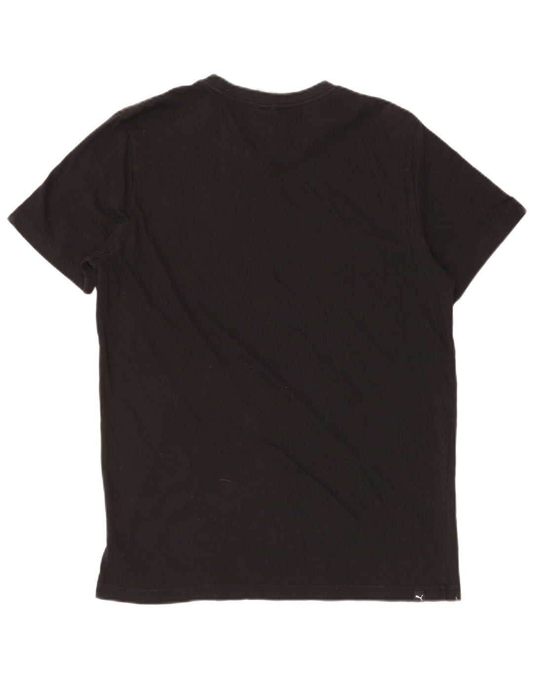 PUMA Camiseta gráfica para hombre Top grande de algodón negro