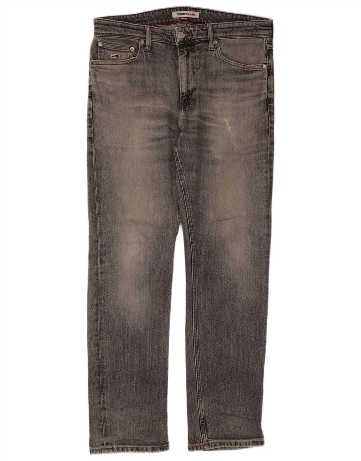 Tommy Hilfiger Vaqueros ajustados para hombre W32 L30 Algodón gris