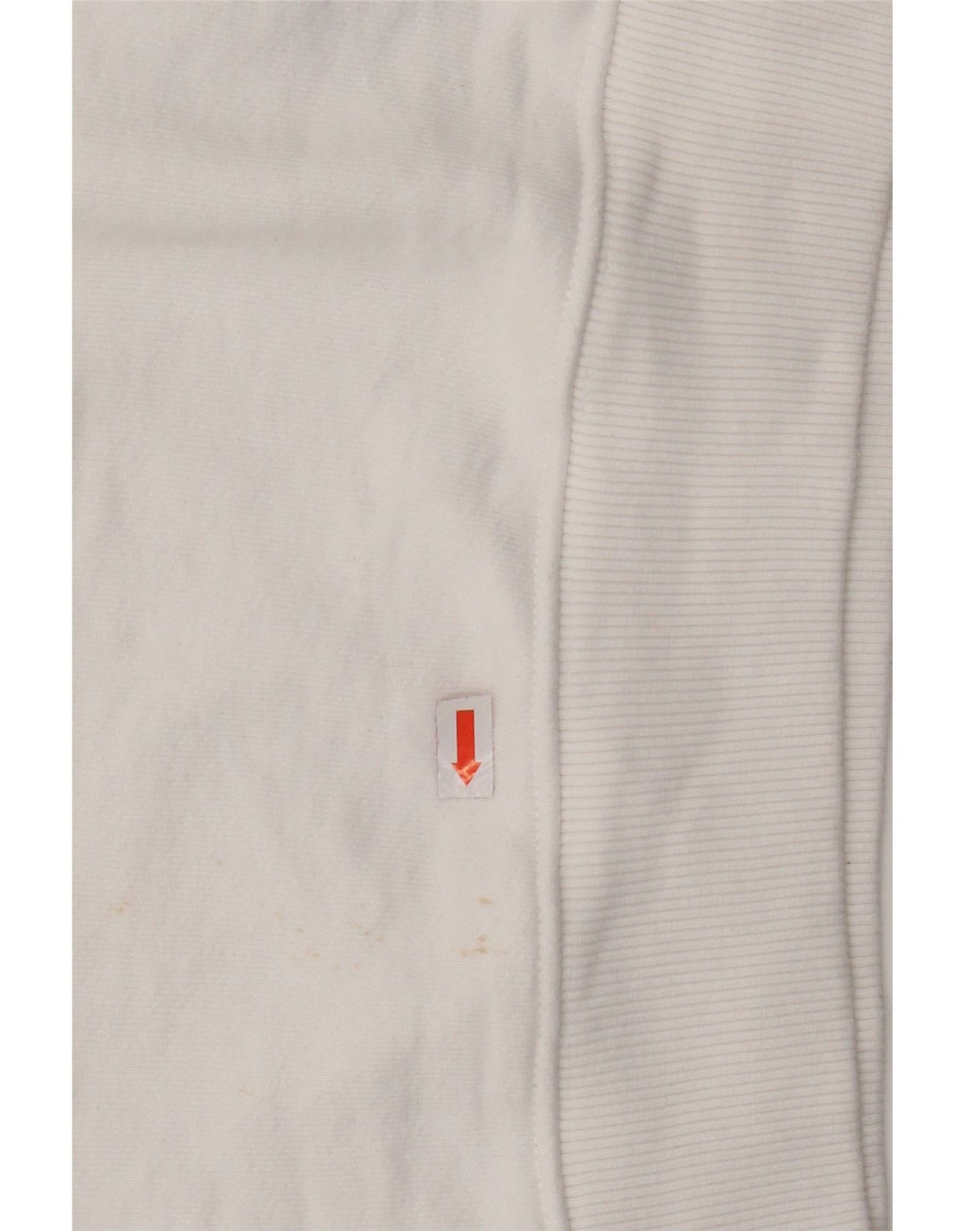 TOMMY HILFIGER Sudadera corta extragrande para mujer UK 6 XS Blanco