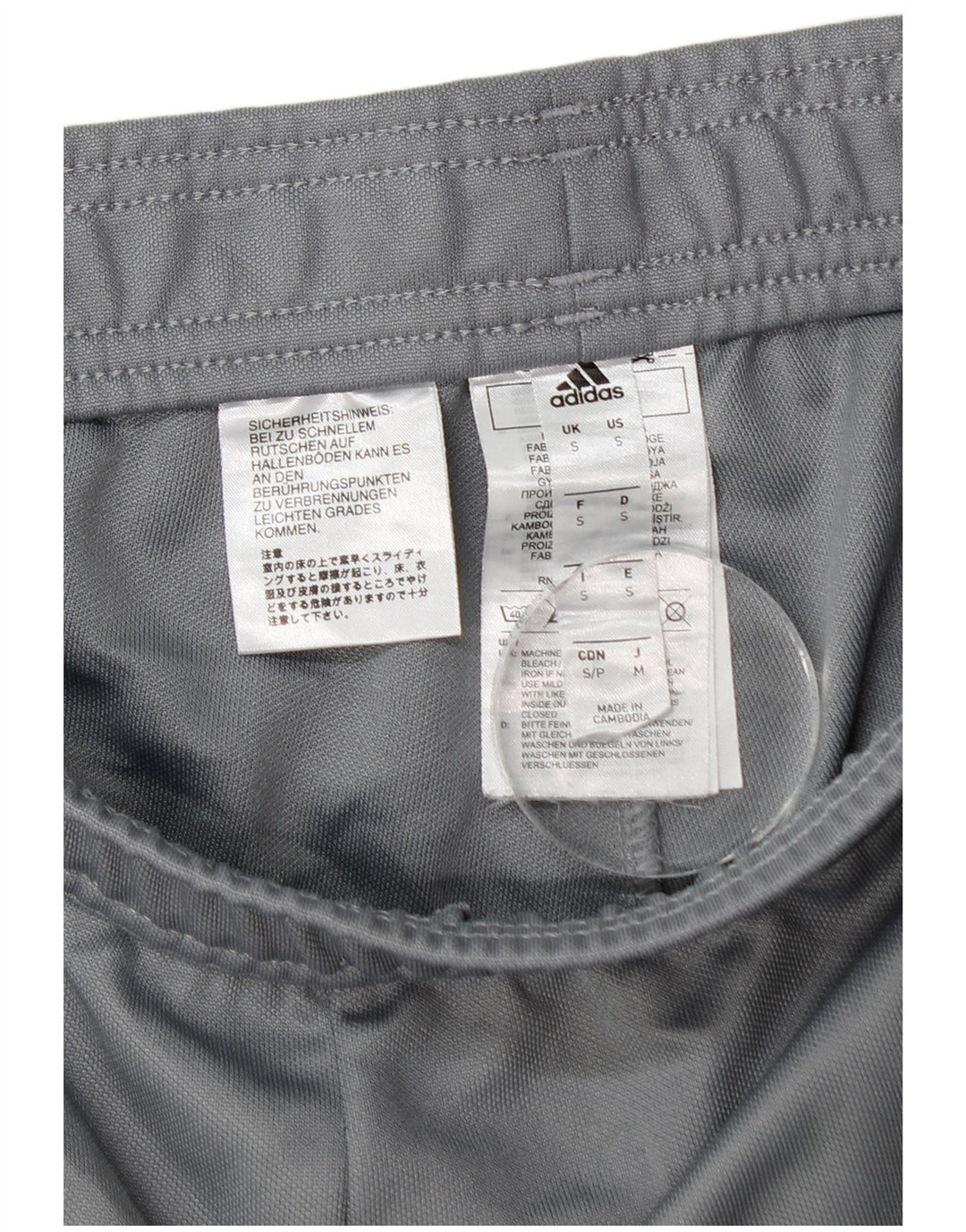 Pantalón De Chándal Adidas Hombre Pequeño Gris Poliéster