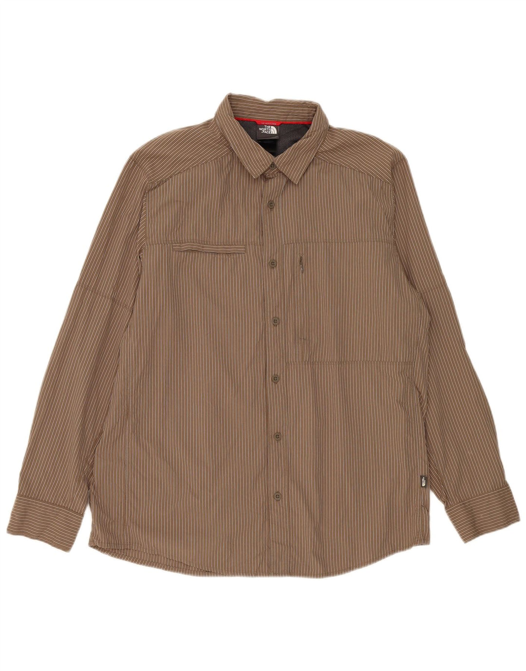 Camisa The North Face Hombre Grande Nylon Rayas Marrón