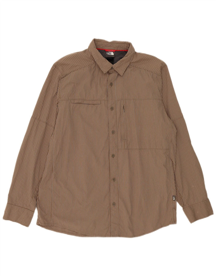 Camisa The North Face Hombre Grande Nylon Rayas Marrón