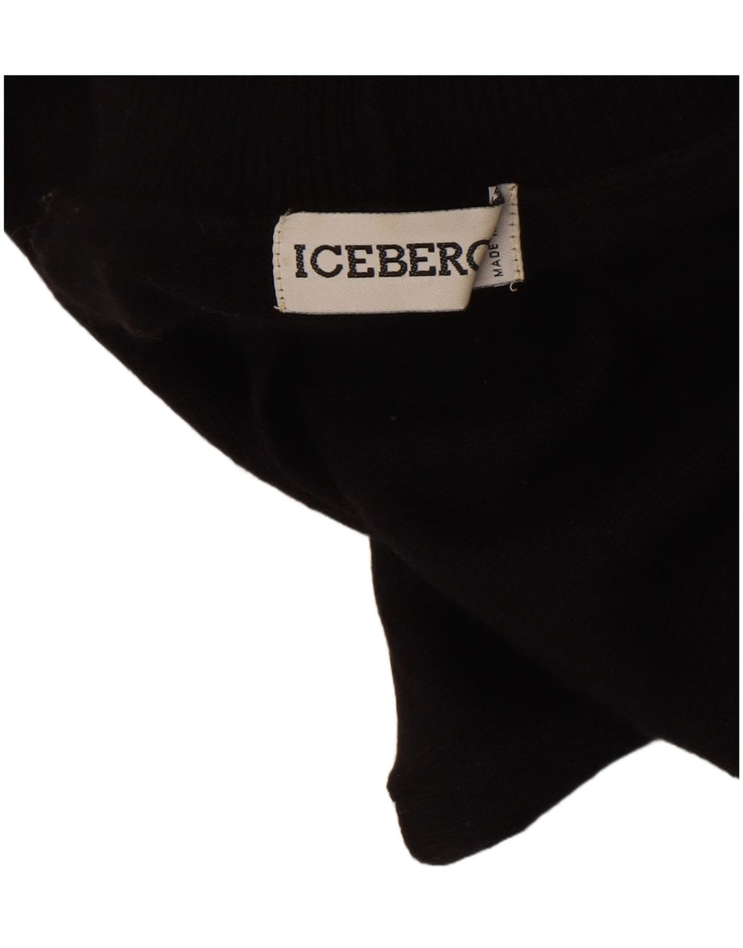 Iceberg Mujer Looney Tunes Roll Neck Jumper Sweater IT 46 Grande Lana Negra