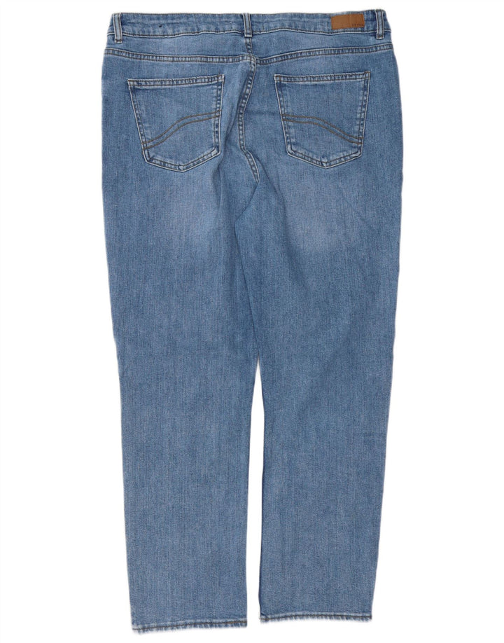 FAT FACE Vaqueros rectos Chesham Girlfriend para mujer UK 40 Large W36 L28 Azul