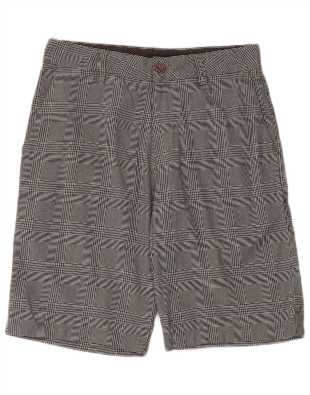 Pantalones cortos chinos O'Neill para mujer W30 Poliéster a cuadros gris medio