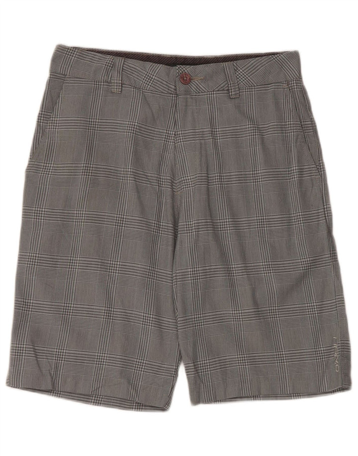 Pantalones cortos chinos O'Neill para mujer W30 Poliéster a cuadros gris medio