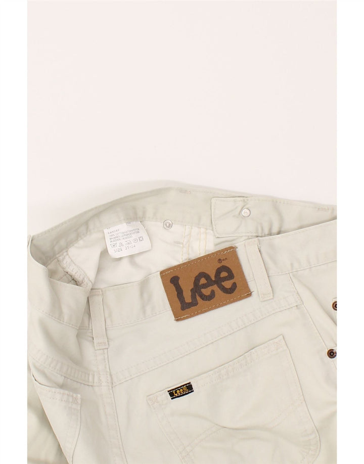 LEE Mens Straight Casual Trousers W31 L34 Grey Cotton Vintage Lee and Second-Hand Lee from Messina Hembry 