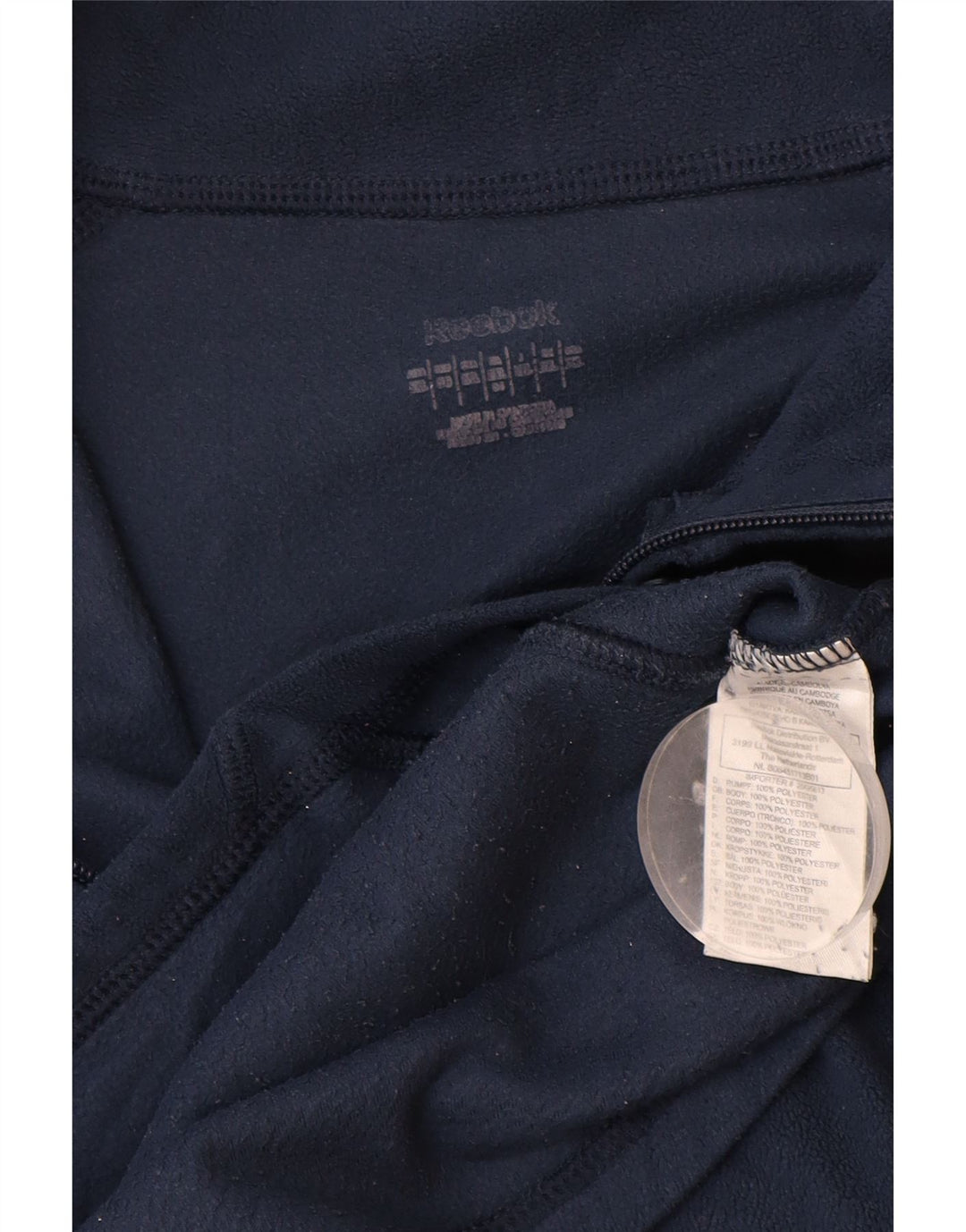 REEBOK Chaqueta polar para hombre ES 42 XL Azul marino Poliéster