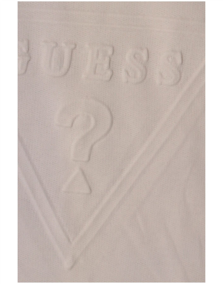 Guess Sudadera Gráfica Jumper XL Off White Algodón Hombre