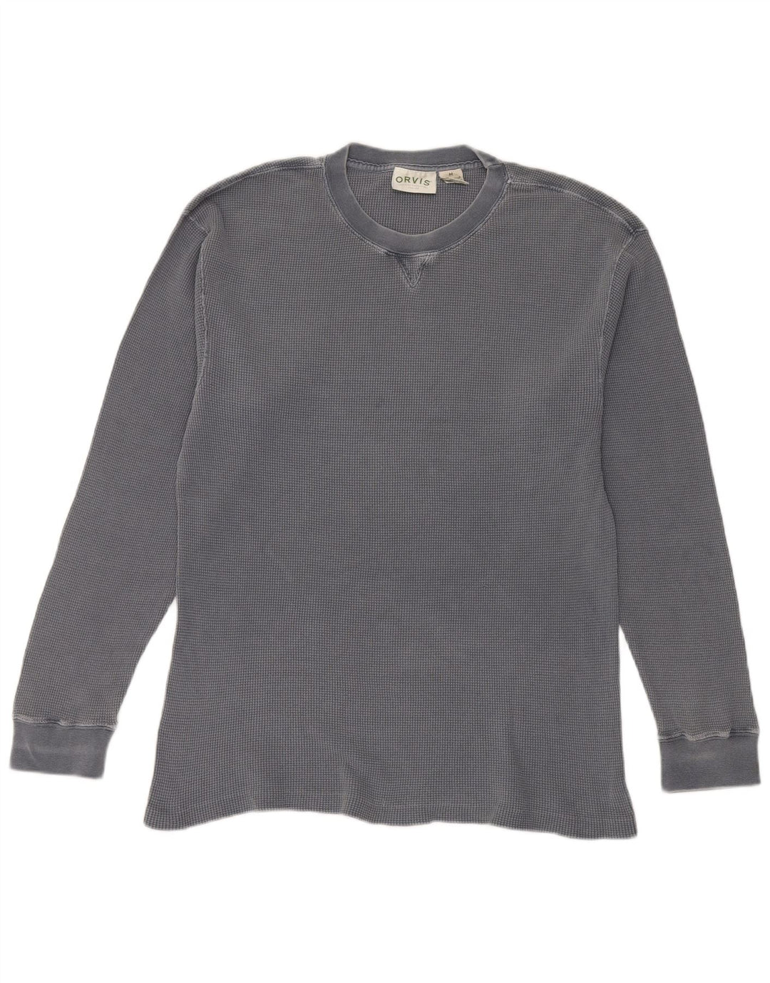 Camiseta Orvis Hombre Manga Larga Algodón Gris Medio