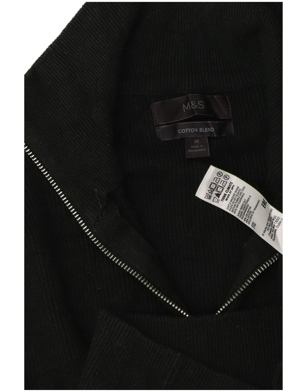 Marks & Spencer - Cárdigan para hombre de algodón verde medio