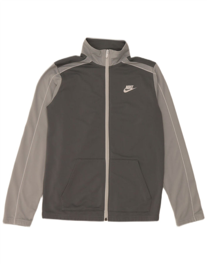 NIKE Chaqueta de chándal para niño 13-14 años XL Gris Poliéster