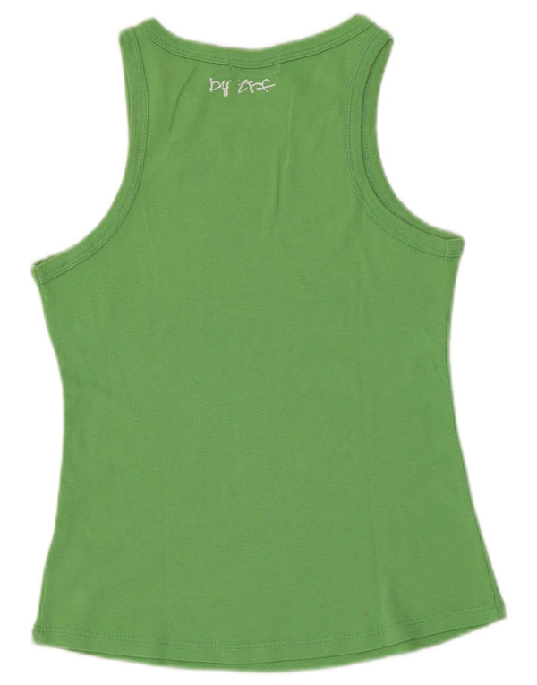 ZARA Mujer Chaleco Top UK 40 Verde Medio