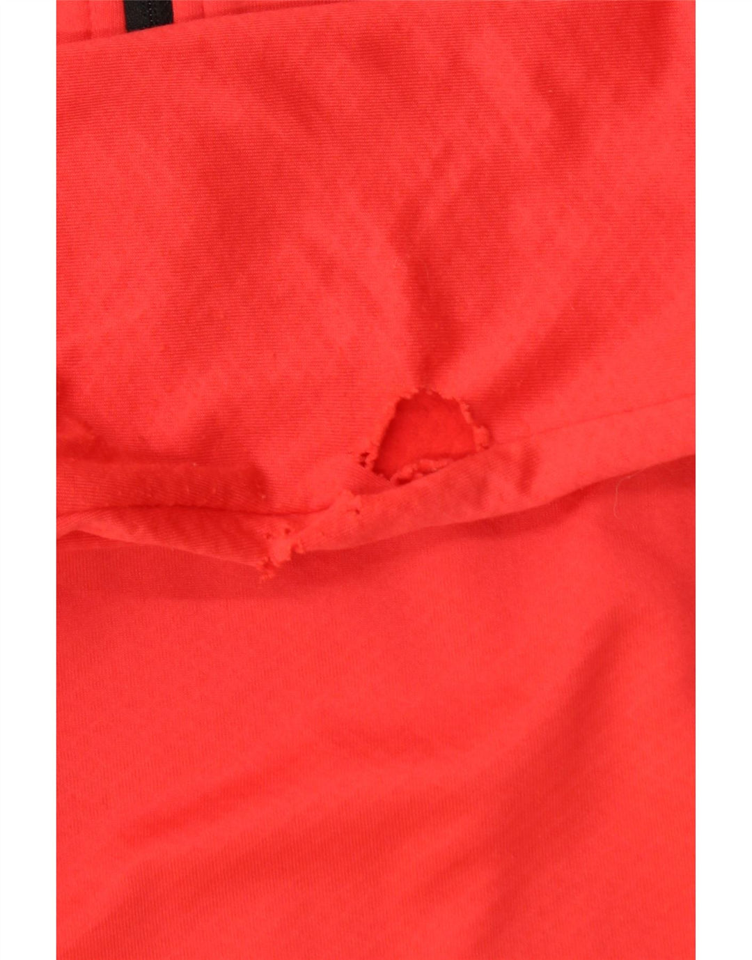 Adidas Hombre Gráfico Zip Cuello Jersey Chándal Top Medio Rojo Poliéster