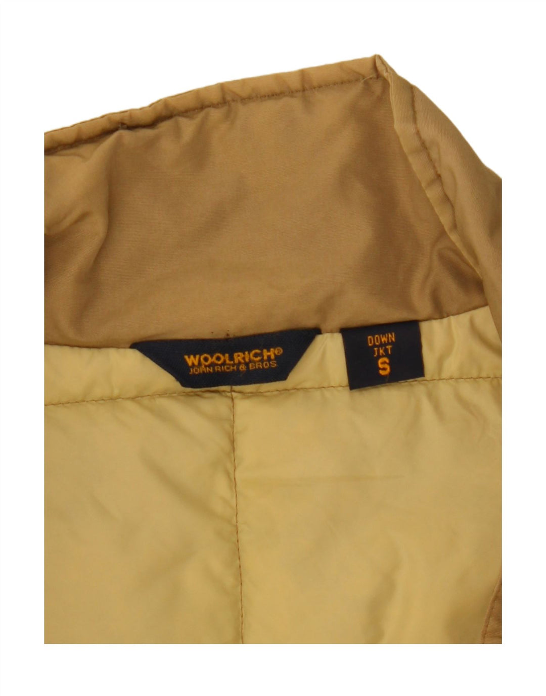 Woolrich Abrigo acolchado para mujer UK 10 Small Beige Nylon