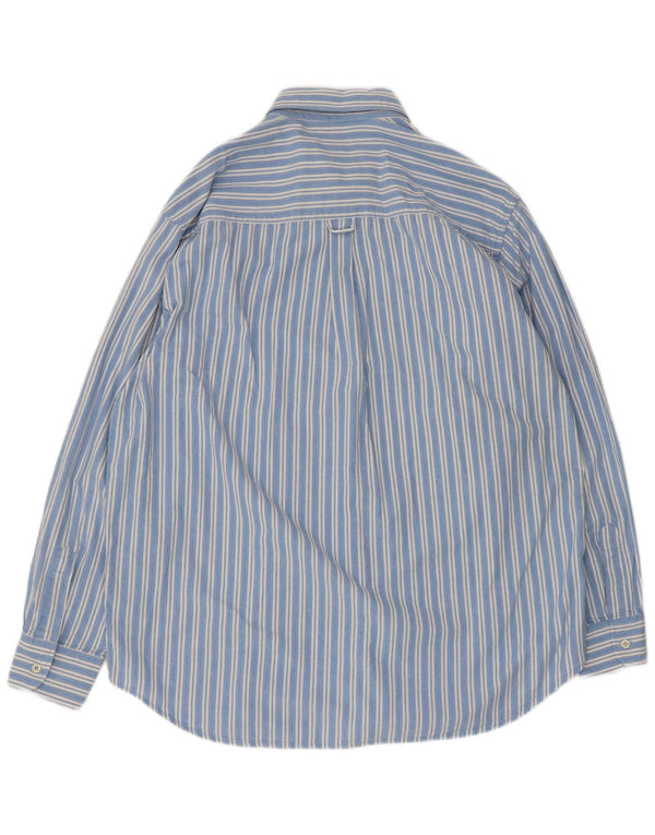 Camisa Carrera Hombre XL Algodón Rayas Azul