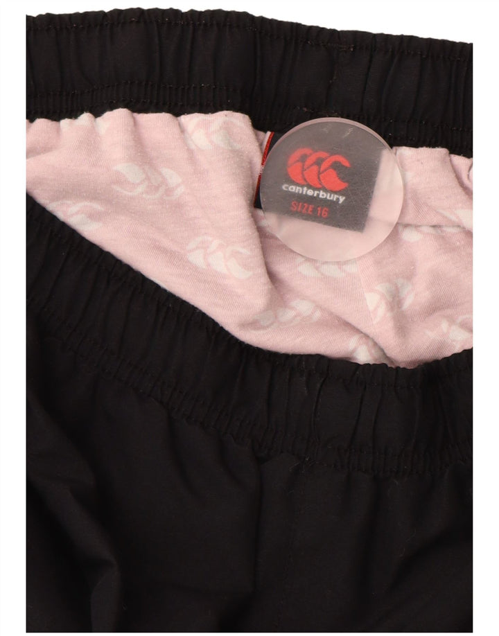 CANTERBURY Pantalones de chándal gráficos para hombre UK 46 Grande Poliéster negro