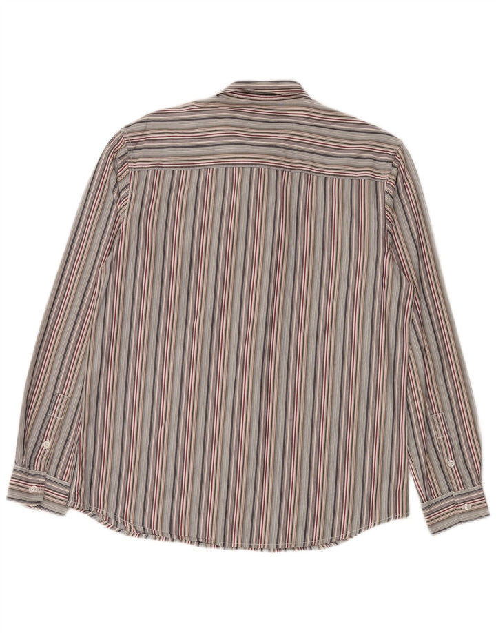 Wrangler Camisa De Hombre Grande De Algodón A Rayas Multicolores