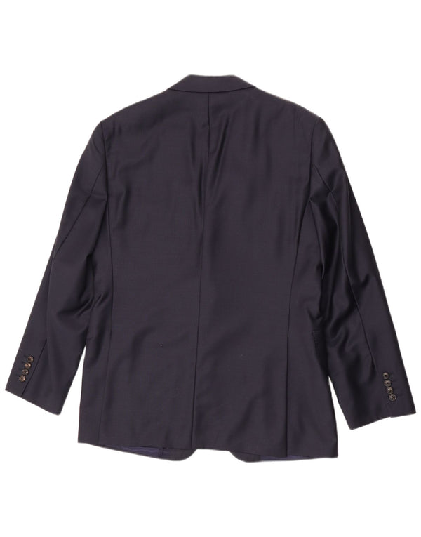 Austin Reed Chaqueta Blazer de 2 Botones para Hombre UK 42 XL Lana Azul Marino