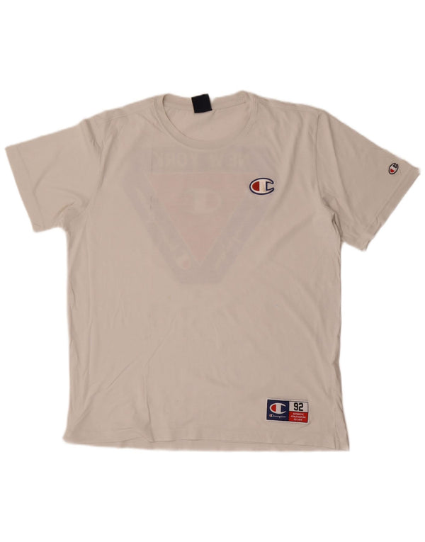 Champion Camiseta gráfica New York para hombre Top XL Blanco