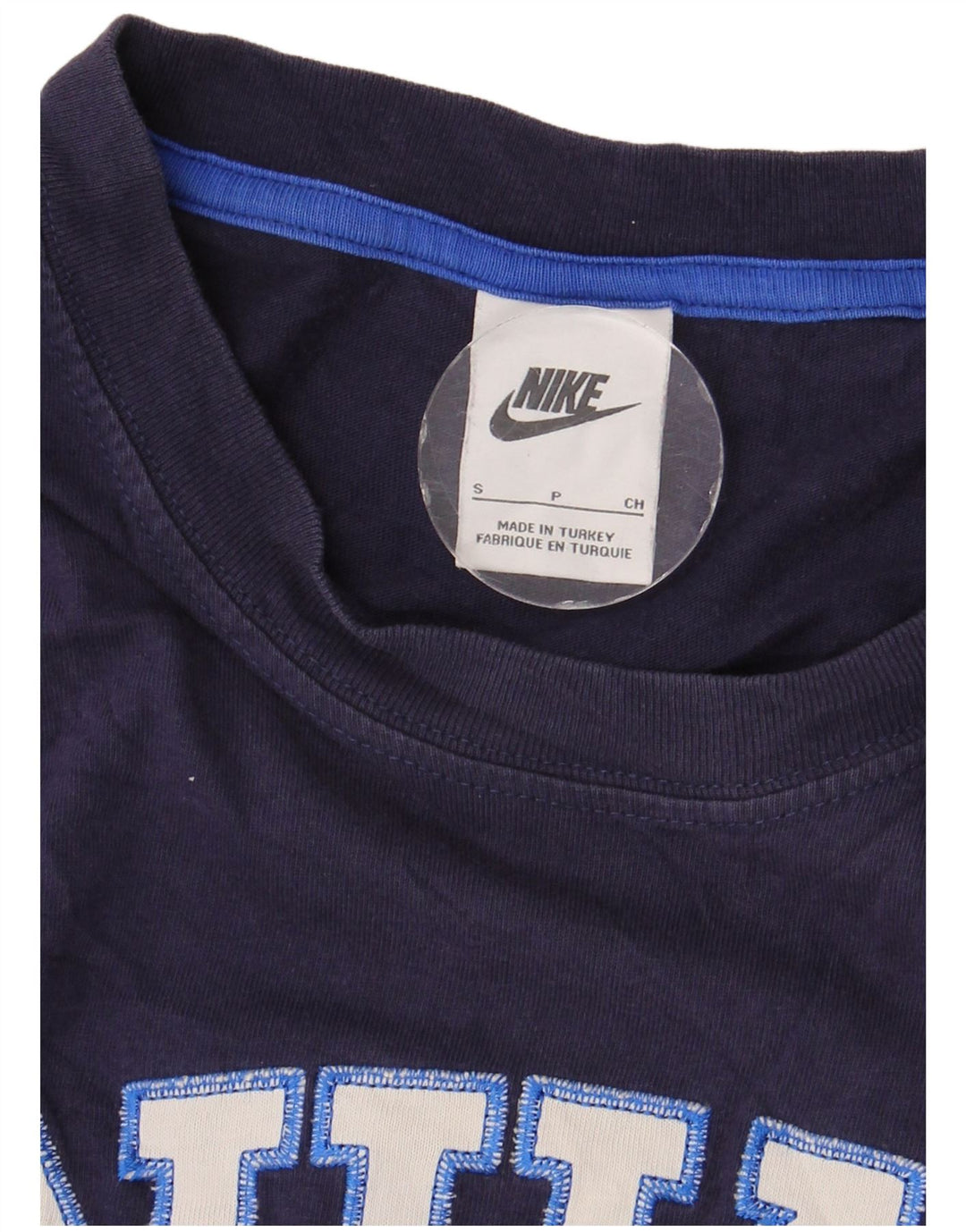 NIKE Camiseta gráfica para hombre Top Small Azul marino