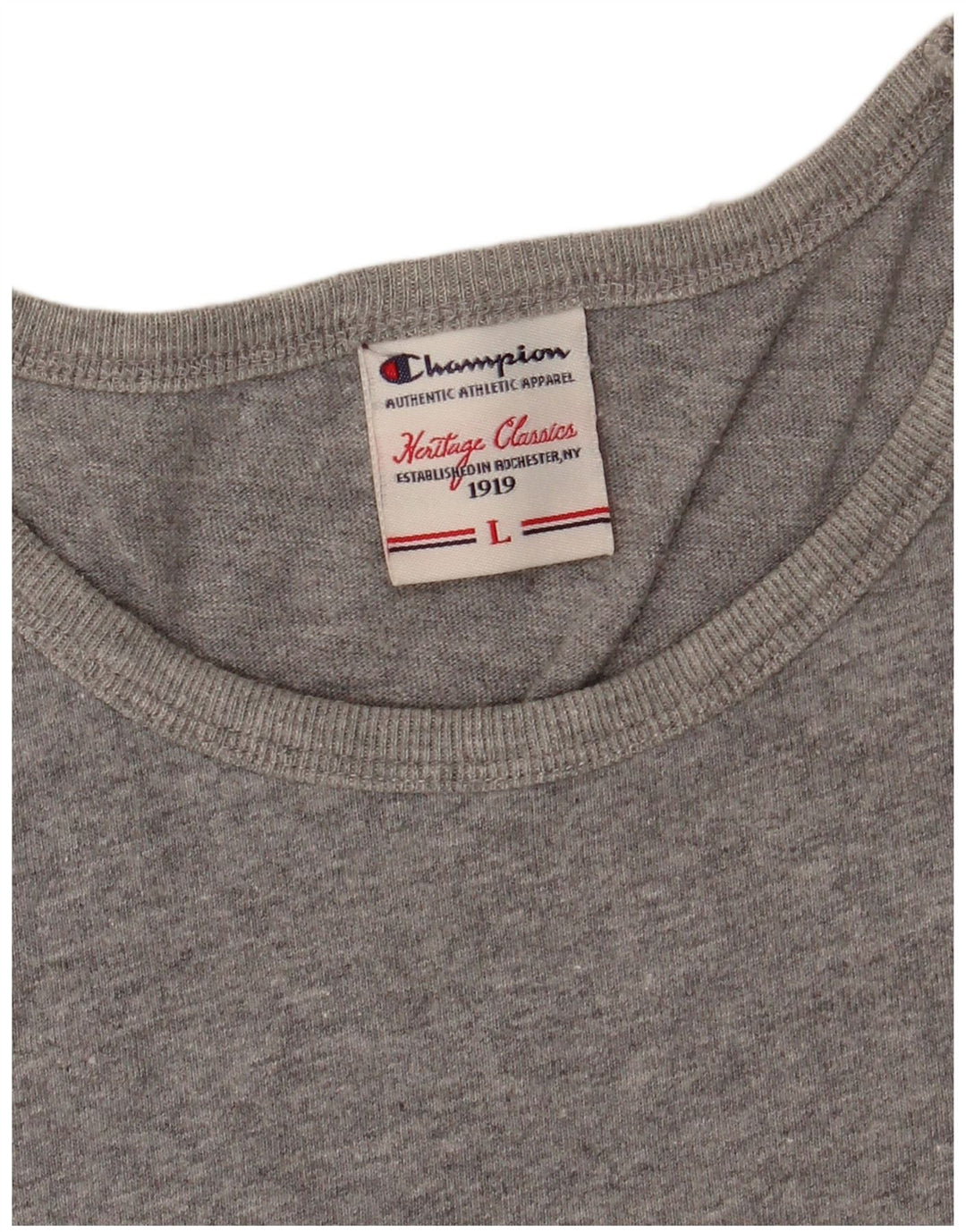 CHAMPION Camiseta con gráfico Heritage Classics para mujer UK 40 Grande Gris