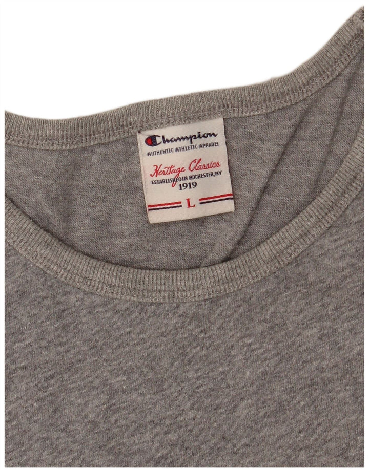 CHAMPION Camiseta con gráfico Heritage Classics para mujer UK 40 Grande Gris