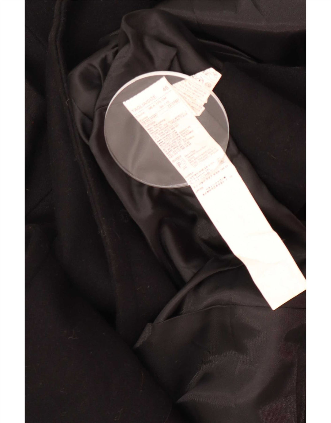 Benetton Chaquetón Mujer IT 46 Large Lana Negra