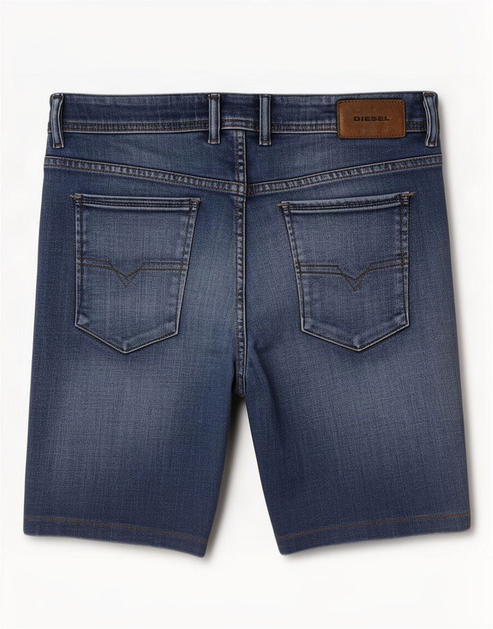 Diesel Hombre Sleenker Shorts De Mezclilla W33 Azul Medio