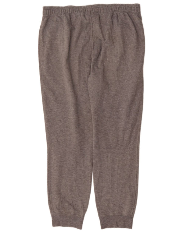 Adidas Hombre Pantalones De Chándal Gráfico Joggers XL Gris Algodón Moteado