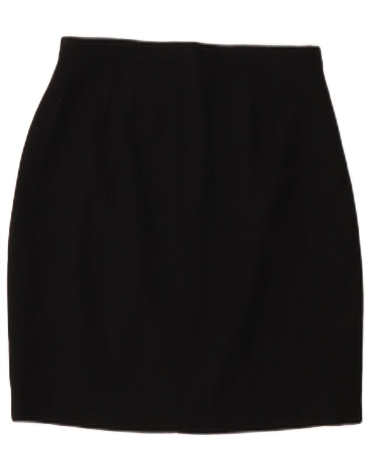 Kenzo Falda Lápiz Para Mujer IT 40 Small W26 Lana Negra
