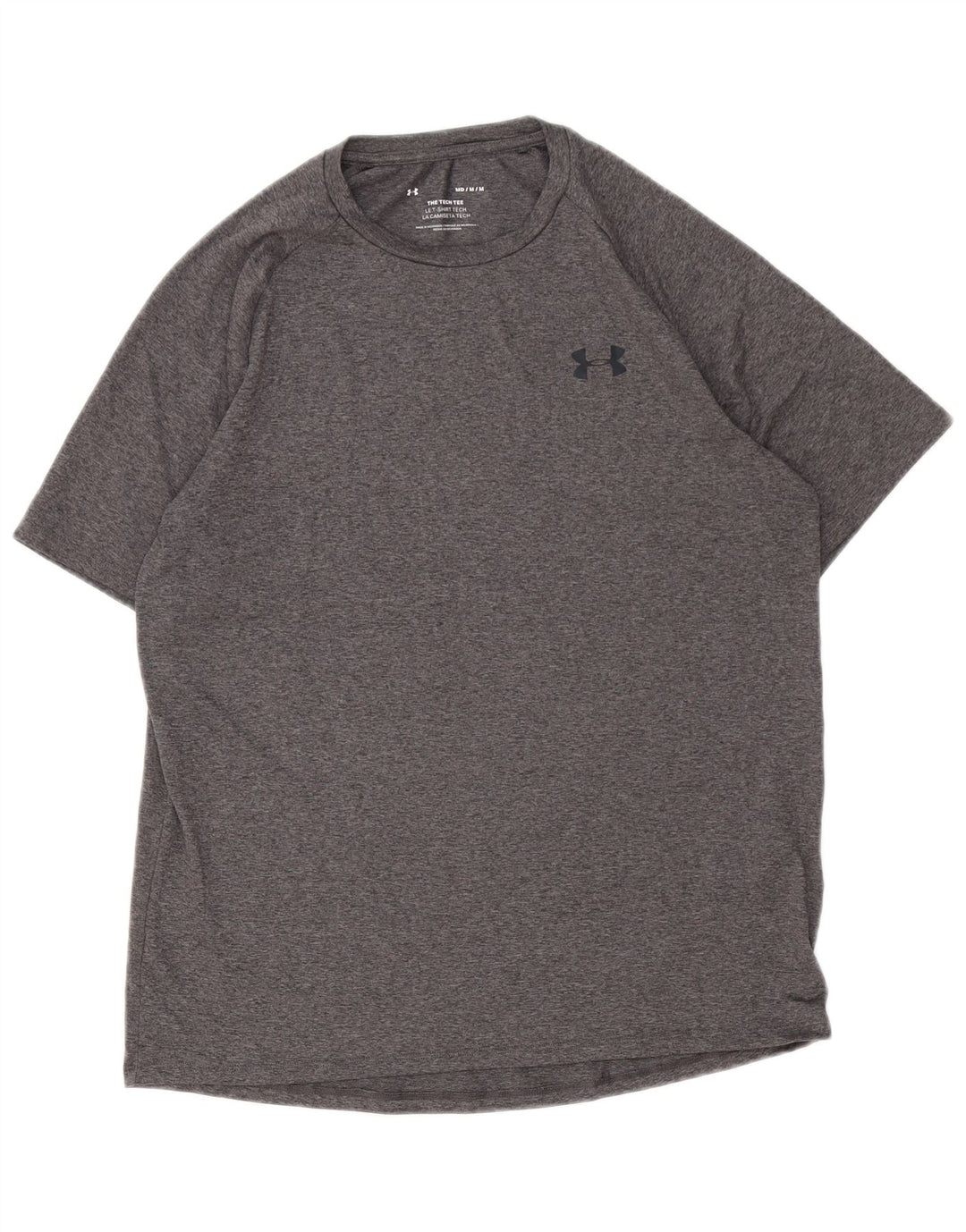 Camiseta Under Armour Hombre Top Poliéster moteado gris medio