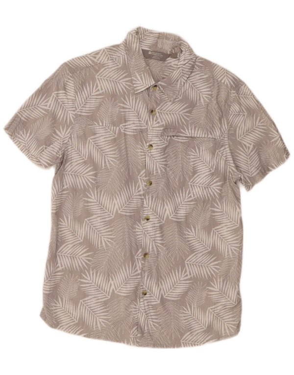 Camisa de manga corta para hombre de Mountain Warehouse Algodón floral gris medio