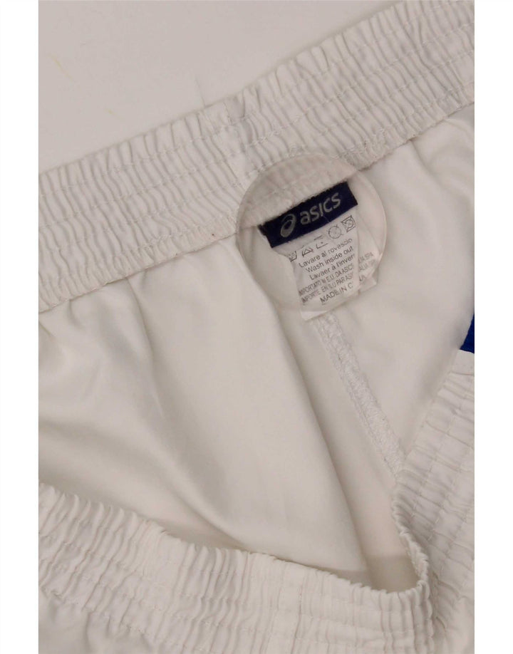 Asics - Pantalones cortos deportivos para hombre, tamaño grande, color blanco, poliéster