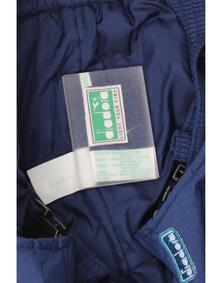 Diadora Pantalón de esquí con peto para mujer ES 39 2XL Poliéster azul