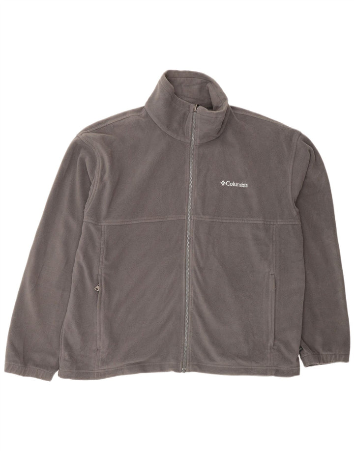 COLUMBIA Chaqueta polar con forro intercambiable para hombre UK 42 XL Poliéster gris