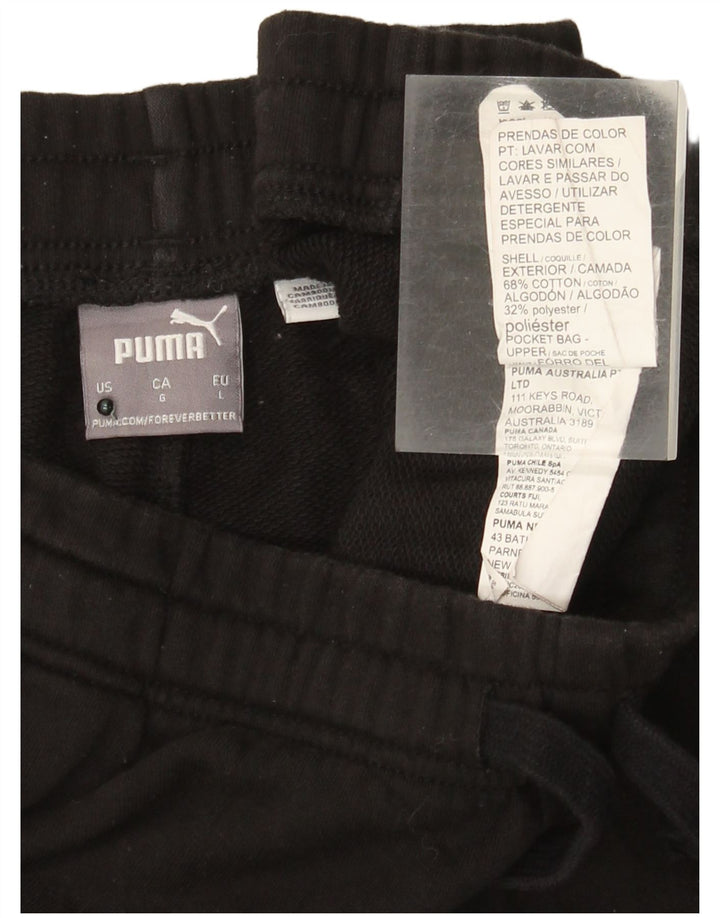 Puma Pantalones cortos deportivos gráficos para hombre de algodón negro grande