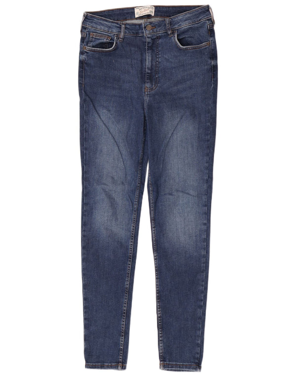 Fat Face Womens Harlow High Waist Slim Jeans UK 12 Medium W28 L30 Blue