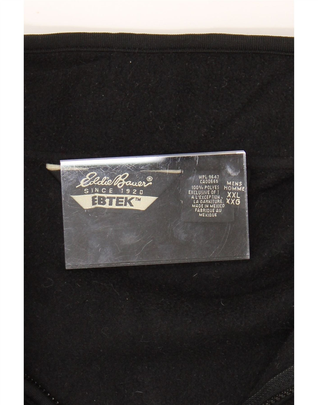 EDDIE BAUER Chaleco polar holgado para hombre UK 44 2XL Poliéster negro