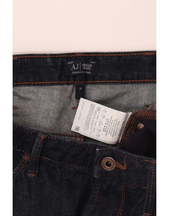 Armani Hombre Vaqueros Slim W31 L33 Algodón Azul Marino