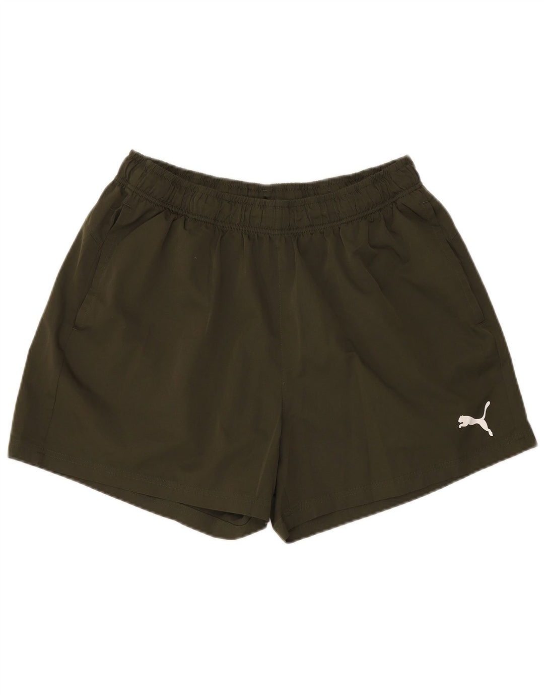 Puma Pantalones cortos deportivos para hombre 2XL Caqui Poliéster