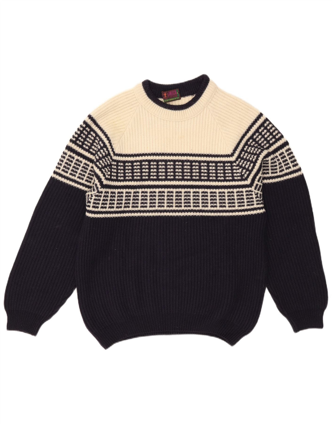 American System - Jersey de cuello redondo para hombre, talla grande, color azul marino