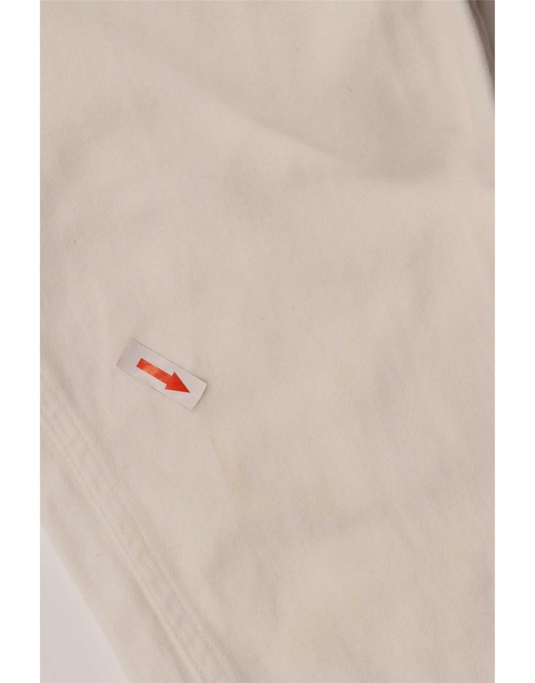 Vaqueros cónicos vintage para mujer IT 46 Grande W30 L32 Blanco