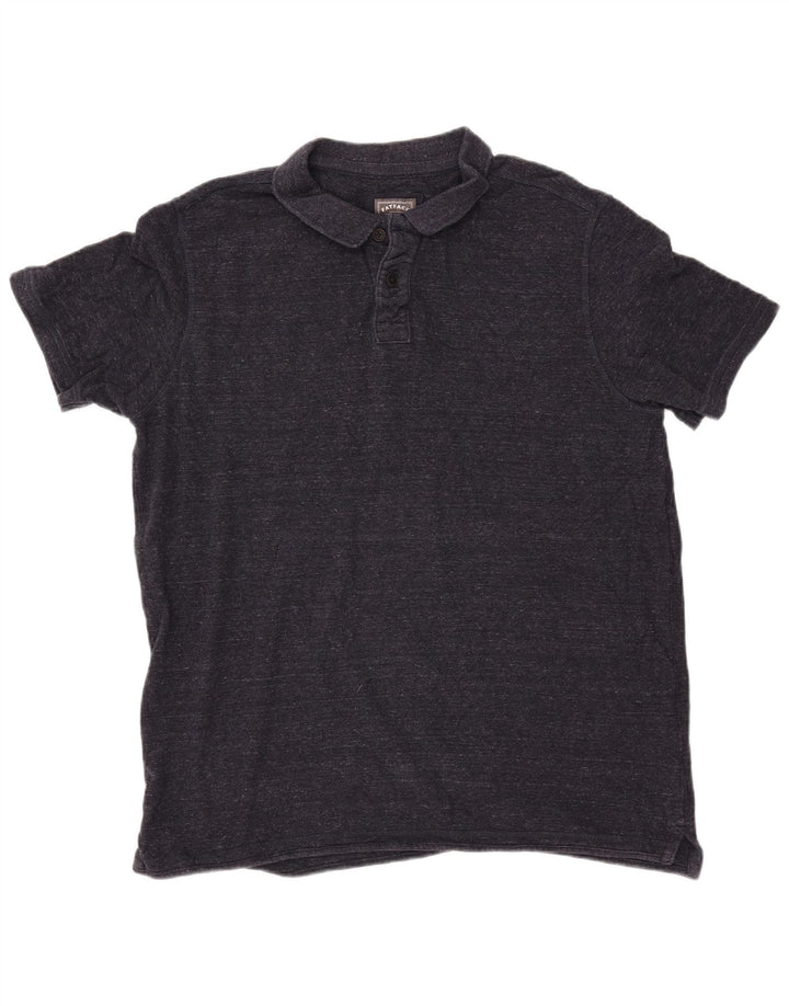 FAT FACE Polo para hombre 2XL Algodón moteado azul marino