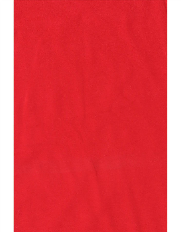 Guess Top gráfico para mujer de manga larga UK 44 Grande Algodón rojo