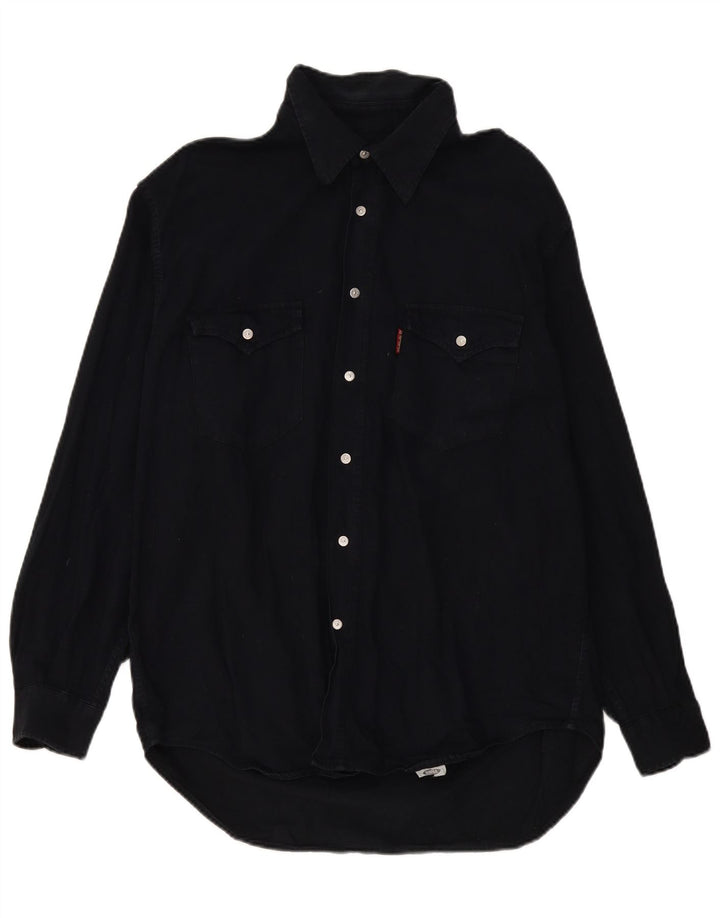Camisa Vaquera Carrera Hombre Talla 43/44 XL Negro