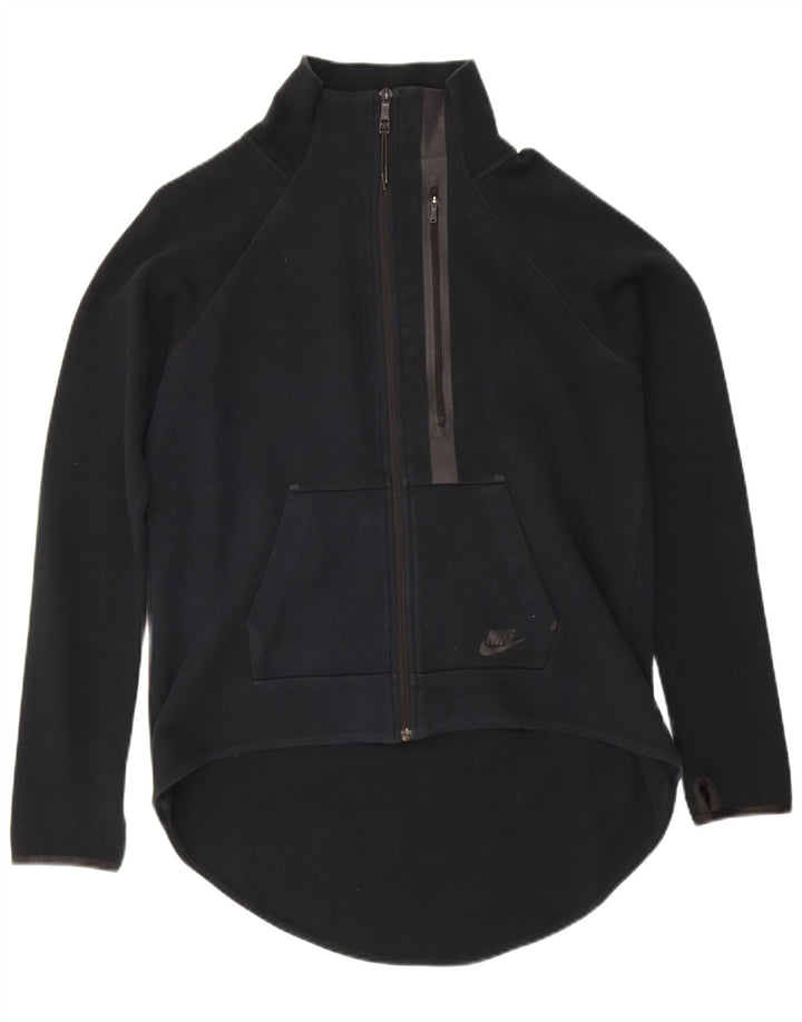 Nike - Chaqueta de chándal para mujer, talla 40, talla grande, algodón negro