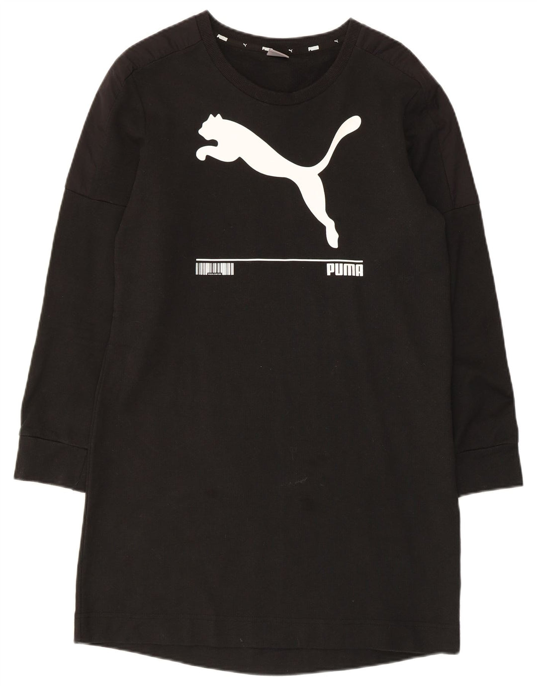 Puma Vestido tipo jersey gráfico para mujer UK 10 Small Black