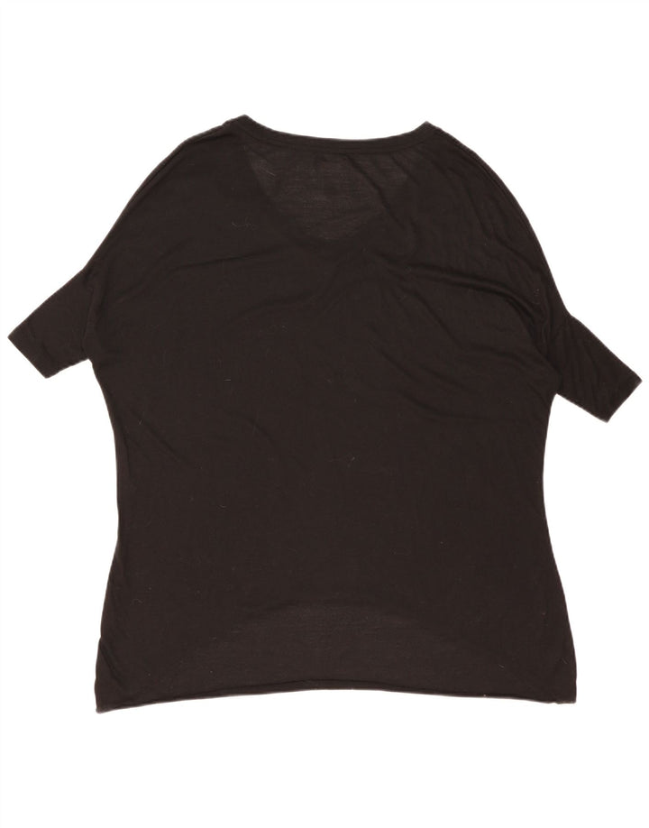 Zara Mujer Top Túnica Extragrande Reino Unido 10 Pequeño Negro