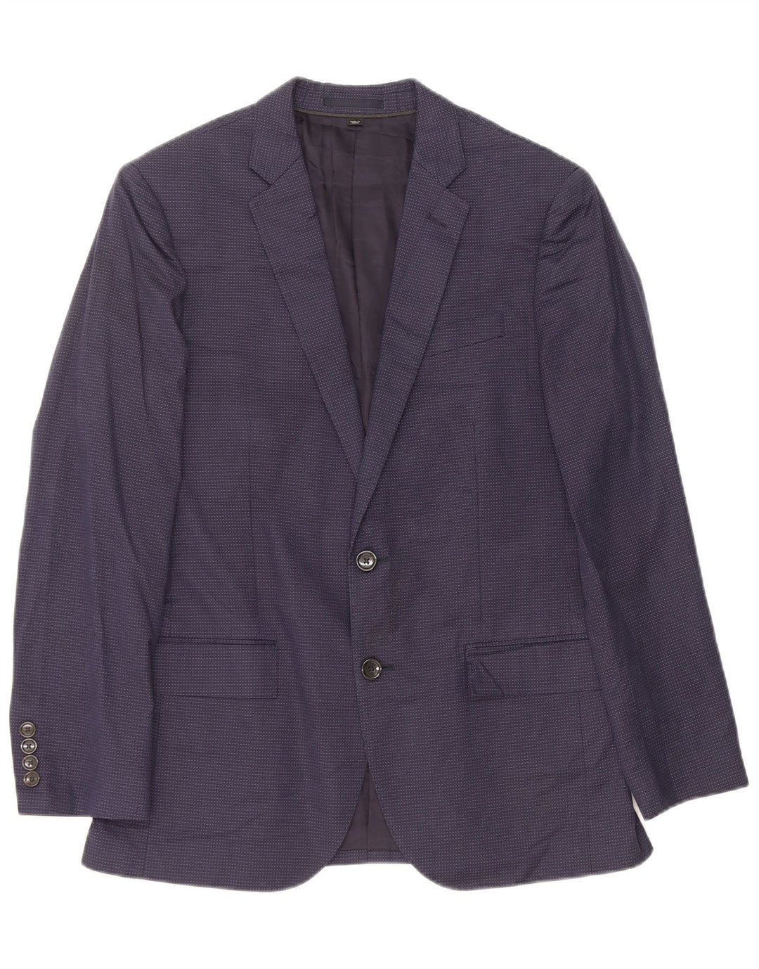 J. Crew Chaqueta tipo blazer Ludlow de 2 botones para hombre UK 36 Small Azul marino manchado